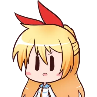 😶 Anime, Mädchen, Niedlich, Cartoon, Chibi whatsapp sticker
