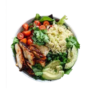 🌿 comida, salada, saudável, almoço, jantar, refeição telegram sticker