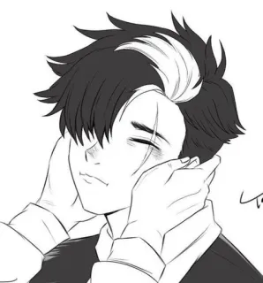 😚 อนิเมะ, มังงะ, ตัวละคร, ศิลปะ, สติกเกอร์ telegram sticker