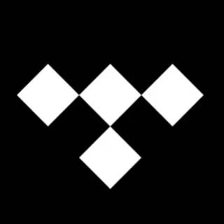 🎵 Tidal Tidal, music streaming, logo, entertainment, audio, app telegram sticker