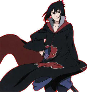 😎 Sasuke Uchiha Naruto 애니메이션, 만화, 닌자, 사스케, 우치하, 나루토, 아카츠키, 캐릭터 telegram sticker