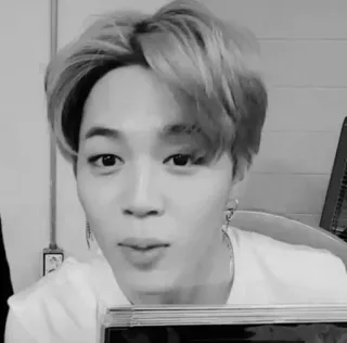 ☁️ Jimin kpop, 가수, 아이돌, 소년, 흑백, 인물사진, 지민, bts telegram sticker
