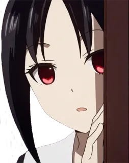 🧐 Kaguya Shinomiya Kaguya-sama: Love Is War アニメ, かぐや様は告らせたい, ラブコメ, 四宮, かわいい, 漫画, 覗き見 whatsapp sticker