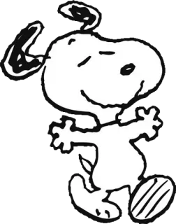 😊 Snoopy Peanuts 犬, 漫画, ピーナッツ, スヌーピー, コミック telegram sticker