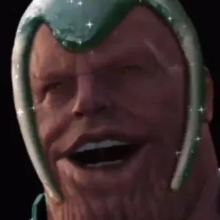 🤩 Thanos Marvel thanos, marvel, vilão, quadrinhos, super-herói, roxo, capacete, personagem telegram sticker