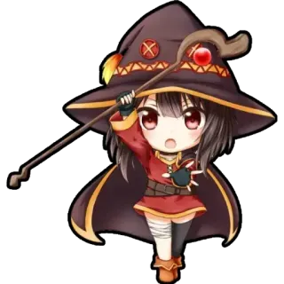 chibi anime character @Anak_kucing_stiker whatsapp stickers