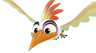 🐥 Zazu The Lion King oiseau, dessin animé, animal, Zazu, Le Roi Lion telegram sticker