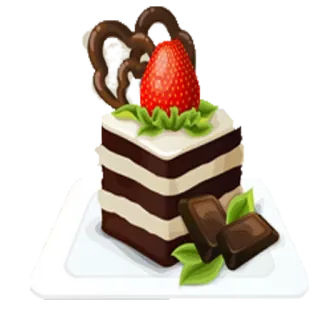 😍 торт, десерт, шоколад, клубника, еда, сладкое telegram sticker