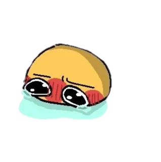 😭 Emoji, Gesicht, Cartoon, Süß, Kawaii telegram sticker