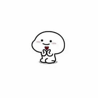 💌 милый, мультик, каваий, сердце, любовь, простой, капля telegram sticker