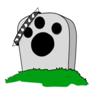 💀 lapide, tomba, animale domestico, memoriale, gatto, cane, cimitero animali telegram sticker