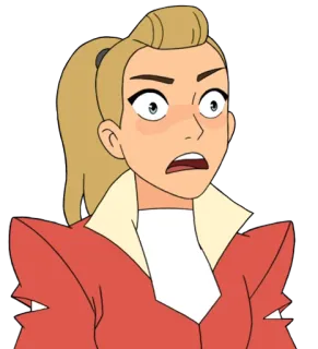 😨 Adora She-Ra and the Princesses of Power cartoon, animated, Adora, She-Ra, Netflix, character telegram sticker