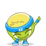 🙃 Теннисный мяч, Спорт, Мультфильм, Милый, Теннис whatsapp sticker