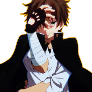 😎 Anime, Chico, Uniforme escolar, Manga telegram sticker