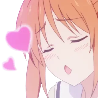 🍌 Anime, Coração, Kawaii, Garota, Bonito telegram sticker