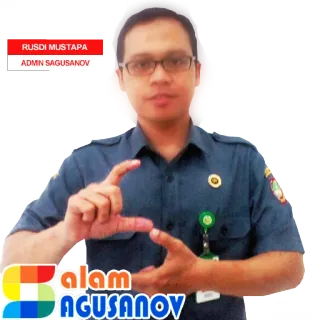 🙏 RUSDI MUSTAPA
ADMIN SAGUSANOV person, man, portrait, administrator whatsapp sticker