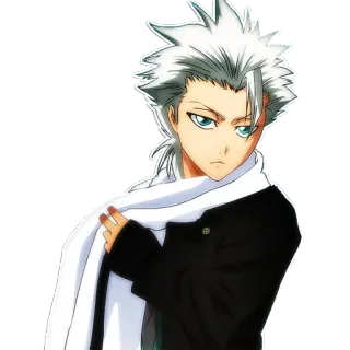 😡 Toshiro Hitsugaya Bleach Anime, Manga, Shinigami, Capitán, Hielo telegram sticker