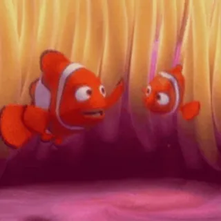 🙏 Nemo Finding Nemo nemo, poisson, dessin animé, animation, le monde de nemo, disney, pixar telegram sticker