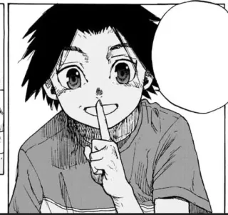 ⛓ garçon, chut, shh, manga, animé telegram sticker