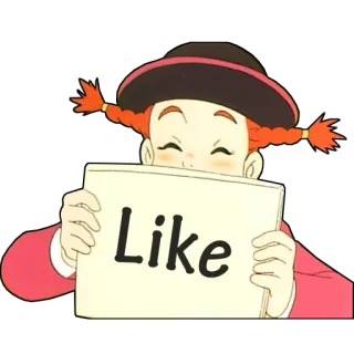 👍 Like like, thumbs up, positive, support, cartoon, agreement telegram sticker