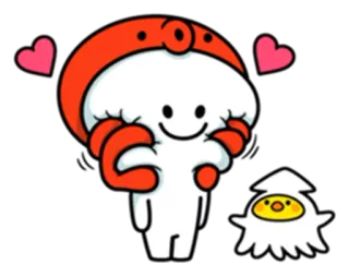 ❤ персонаж, мультфильм, милый, каваи, стикер whatsapp sticker