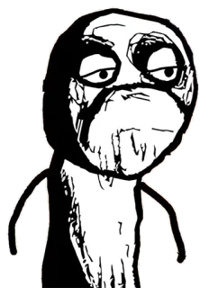 👨 meme, internet, rage face, troll whatsapp sticker