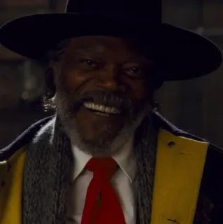 🎗 Major Marquis Warren The Hateful Eight Samuel L. Jackson, Nienawistna ósemka, Western, Film, Postać telegram sticker