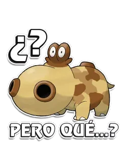 😧 ¿PERO QUÉ...? Pokémon, Paldea, Neues Pokémon, Fragezeichen, Was?, Tadbulb whatsapp sticker