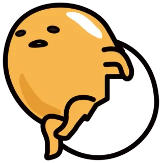 😌 Gudetama гудетама, ленивое яйцо, мультфильм, яйцо, каваи, sanrio telegram sticker