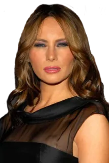 😑 Melania Trump Melania Trump, ex First Lady, politica, ritratto whatsapp sticker