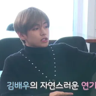 🍃 김배우의 자연스러운 연기 koreanisch, Interview, Schauspieler, natürliches Schauspiel whatsapp sticker