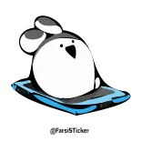 ✋ 오버액션토끼 Tiếng Hàn, Thỏ, Động vật, Phim hoạt hình telegram sticker