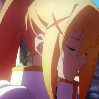 💫 Darkness Konosuba アニメ, このすば, ダクネス, 金髪, キャラクター, アニメガール telegram sticker