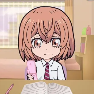🎐 Anime, Garota, Escola, Estudante, Fofa whatsapp sticker