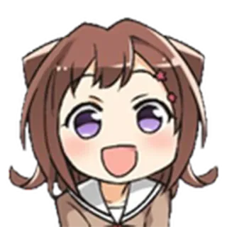 😁 アニメ, ちびキャラ, かわいい, 女の子, 漫画, カワイイ whatsapp sticker