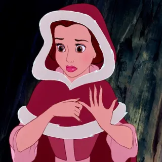 🥀 Belle Beauty and the Beast Belle, Disney, cartoon, princess telegram sticker