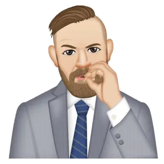 😏 Conor McGregor Conor McGregor, UFC, MMA, combattant, sport telegram sticker