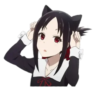 😺 Kaguya Shinomiya Kaguya-sama: Love Is War Anime, Orecchie da gatto, Kaguya-sama, Carino, Manga, Shinomiya telegram sticker