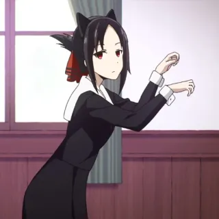 ❤️ Kaguya Shinomiya Kaguya-sama: Love Is War Anime, Kaguya-sama, Kaguya Shinomiya, Orelhas de gato, Fofo, Mangá telegram sticker