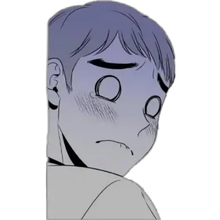 🥺 cartoon, sad, crying, anime, manhwa telegram sticker