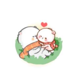 💗 niedźwiedzie, słodkie, miłość, kreskówka, zwierzęta, kawaii whatsapp sticker