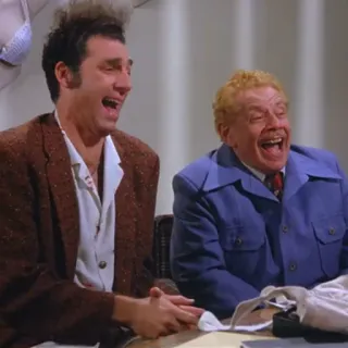 😀 Kramer Seinfeld Kramer, Seinfeld, Comedia, Risa, Jerry Stiller, Sitcom telegram sticker