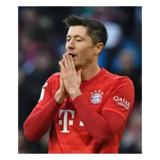 😯 Robert Lewandowski fútbol, futbolista, atleta, Bayern Múnich, deportes telegram sticker