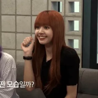 🛍 Lisa 떤 모습일까? kpop, lisa, blackpink, lächeln, frau, sängerin whatsapp sticker