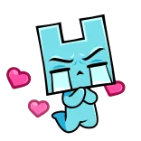 😭 carino, personaggio, cuore, amore, cartoni animati, triste, supplicante telegram sticker