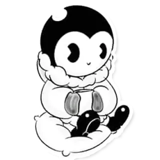 ☕ Kreskówka, Słodki, Chibi, Dziecko, Pingwin, Zima telegram sticker