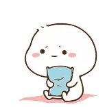 😤 милый, грустный, мультик, подушка, эмодзи telegram sticker