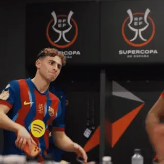 🔵 Gavi FC Barcelona SUPERCOPA whatsapp sticker