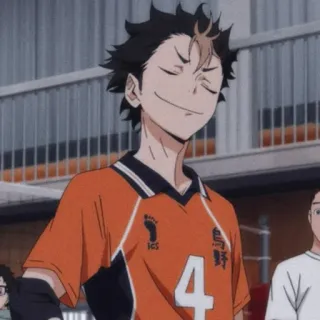 🗿 Nishinoya Yuu Haikyuu!! anime, haikyuu, nishinoya yuu, volleyball, sports, character telegram sticker