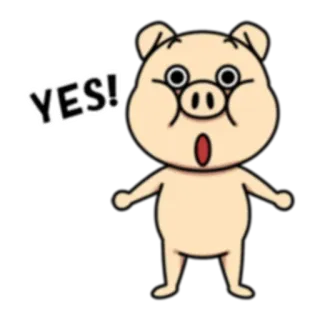 Crazy Funky Pig @Woshizharbor whatsapp stickers